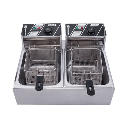 購入 レストラン 商用ガス 電動 チップス フライヤー ダブルタンク ポテトチップス チキン ディープフライヤー オンライン製造