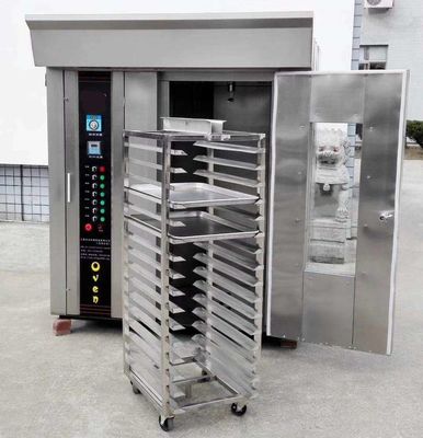 購入 32トレイ回転パンオーブン /回転パンオーブン ステンレス鋼ガス電気 オンライン製造