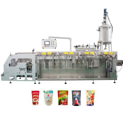 スタンドアップポック 完全自動水平包装機 フルーツジュース生産ラインを埋める